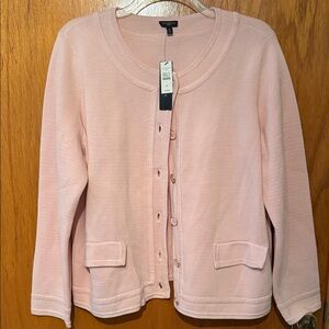 Talbots Light Pink Cardigan Sweater